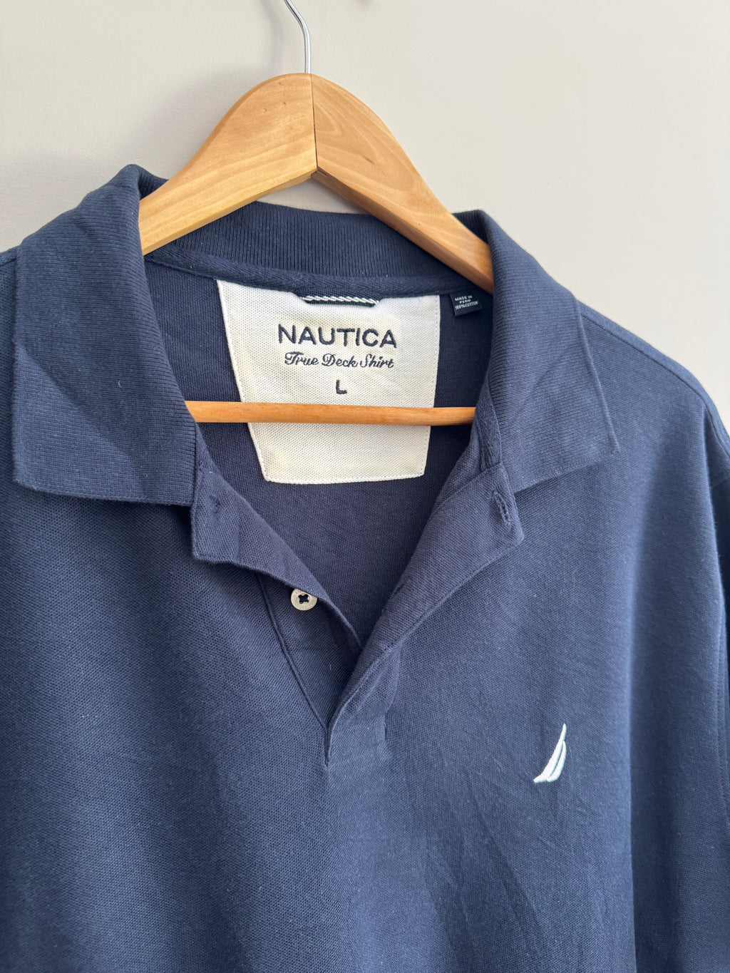 Vintage Nautica True Deck Shirt Polo - L