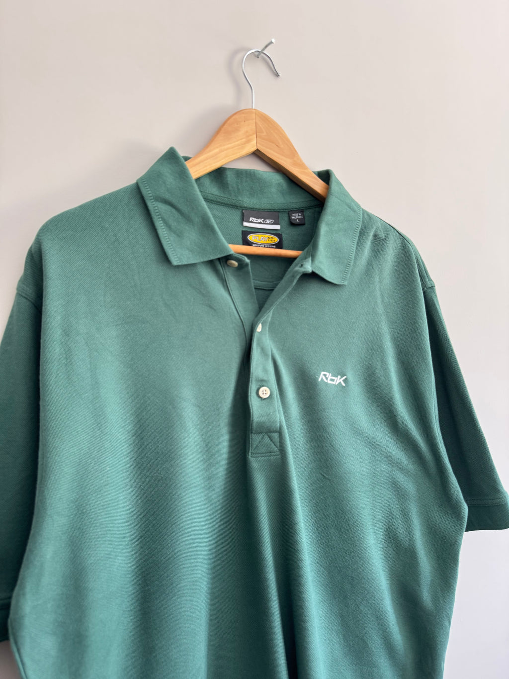 Vintage Reebok RbK Polo Shirt - L