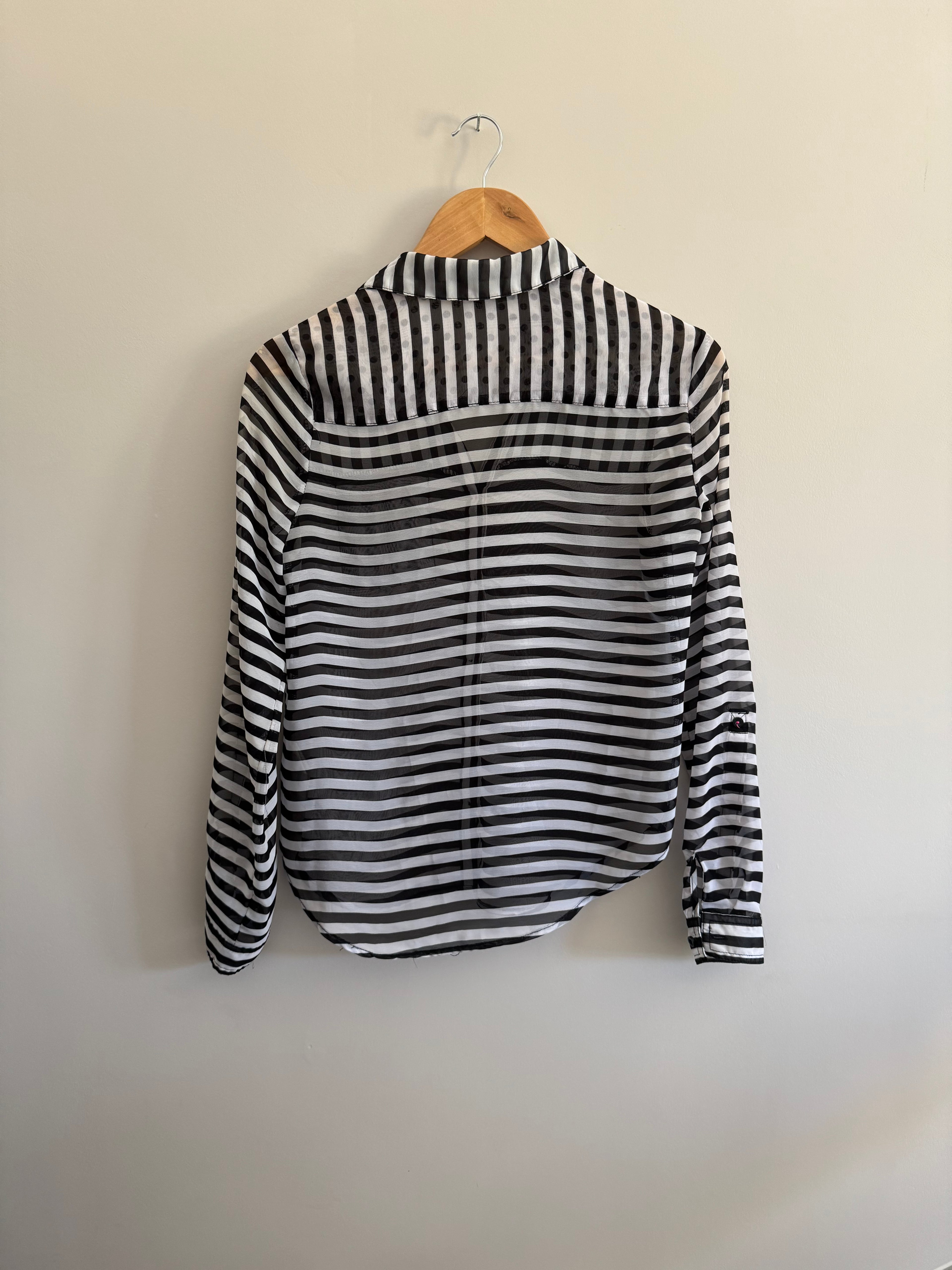 STRIPED TALLY WEIJL SHIRT - S