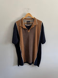 Denim & Flower Colourblock Polo Shirt - XL