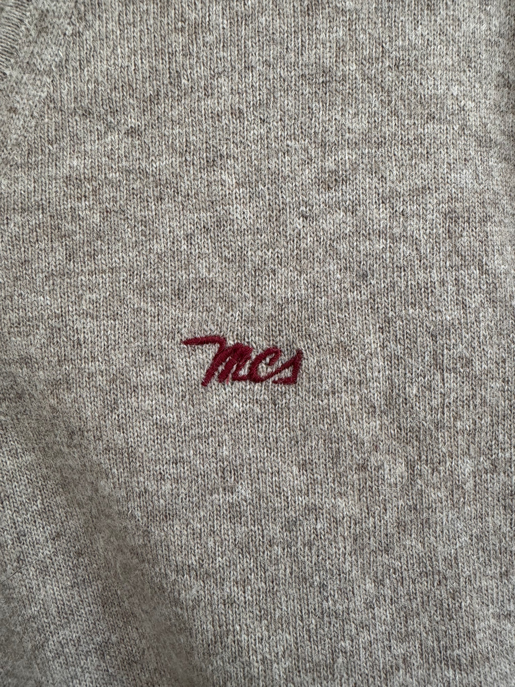 MCS (MARLBORO CLASSICS) BEIGE KNIT SWEATER - XL