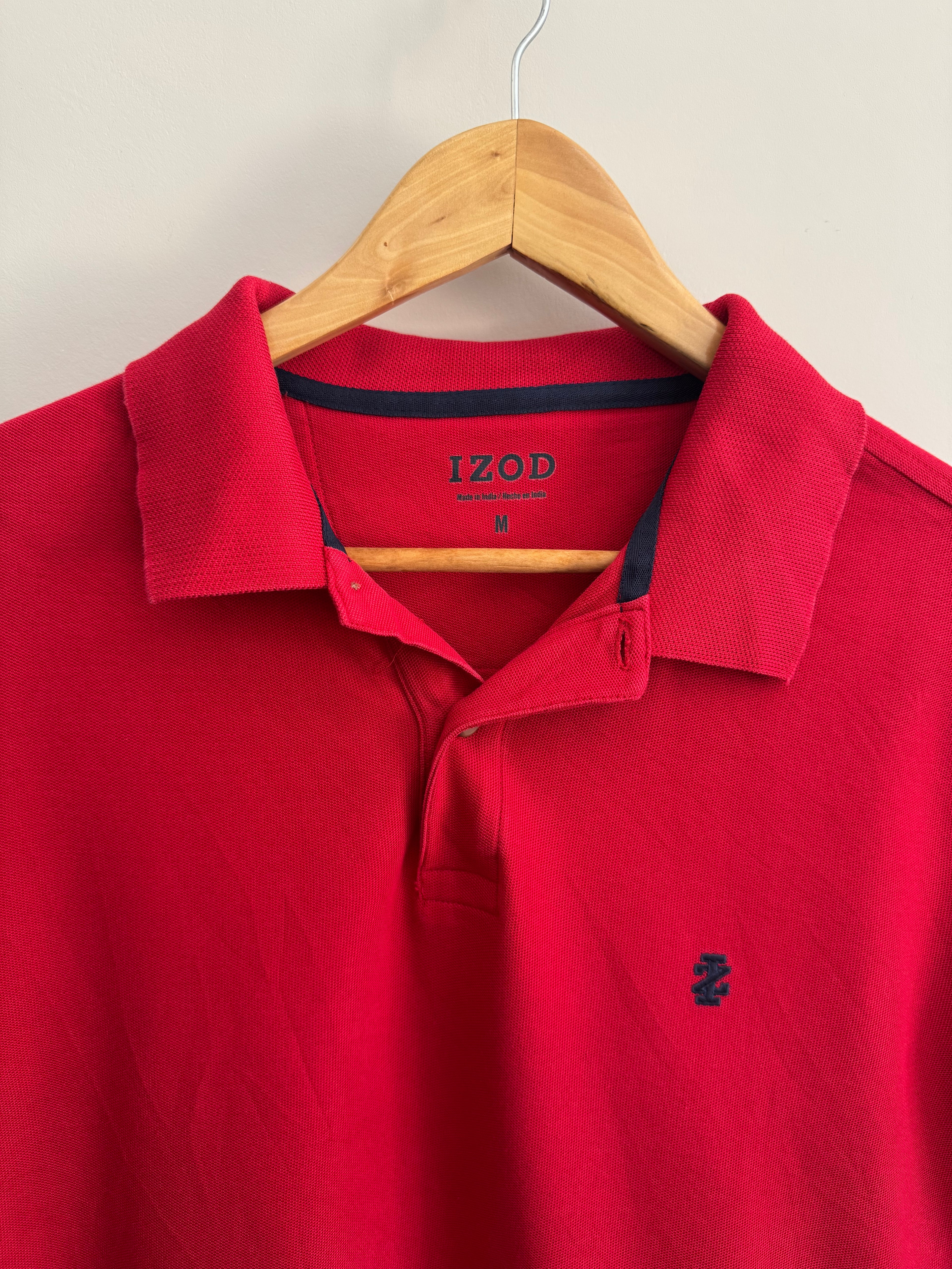Izod Red Polo Shirt - M