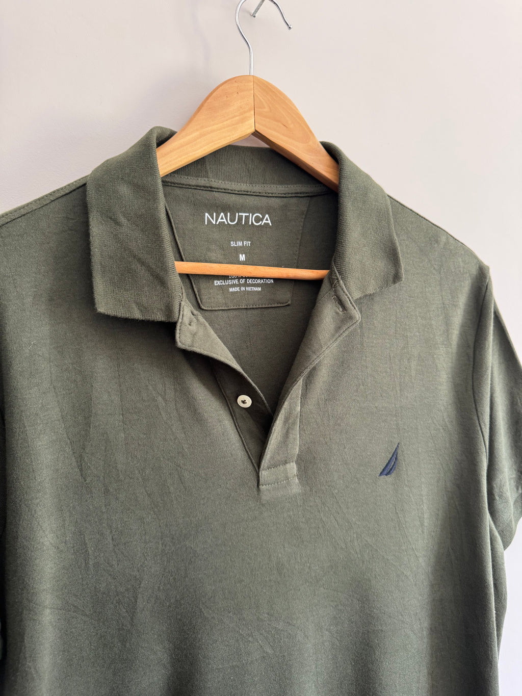 Nautica Slim Fit Polo Shirt - Olive - M