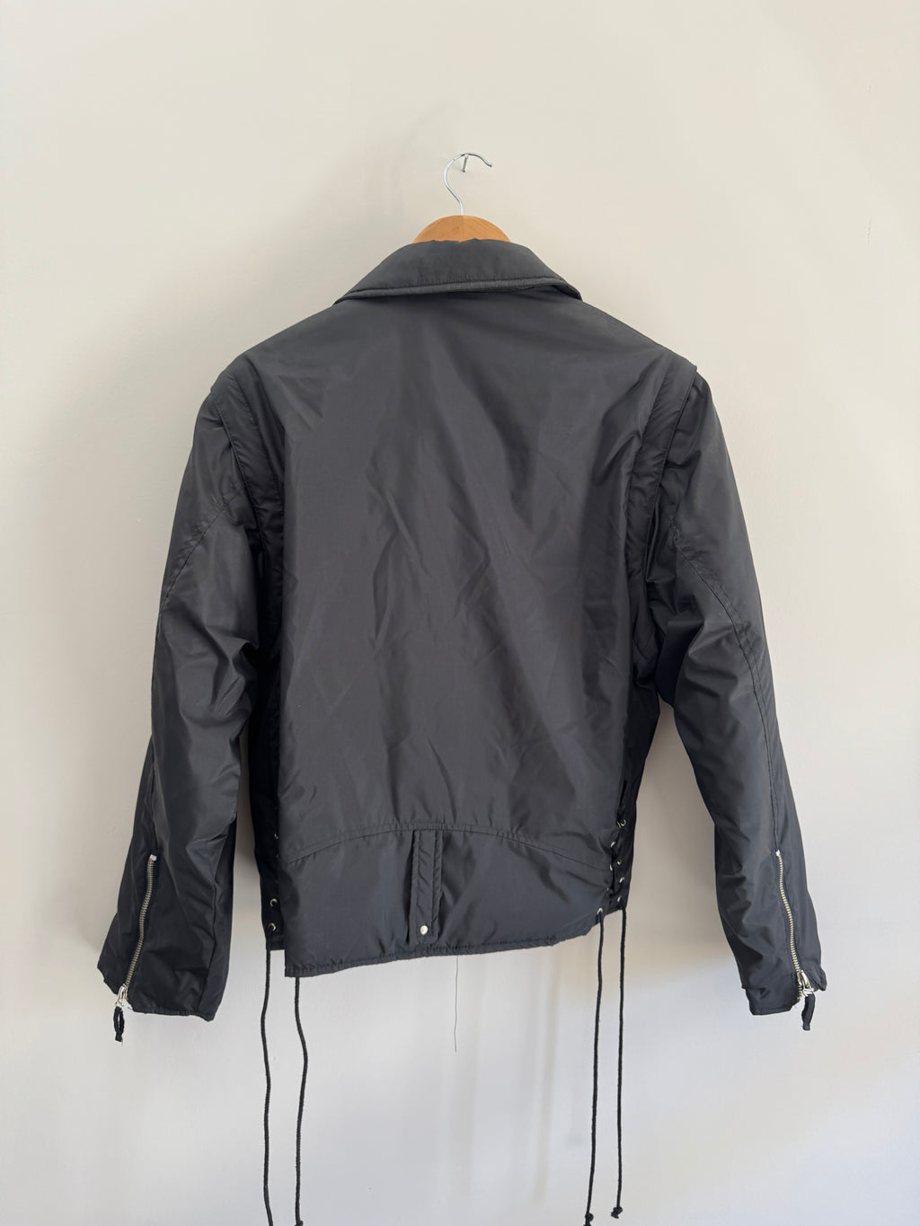 BLACK BRANDED JACKET - S