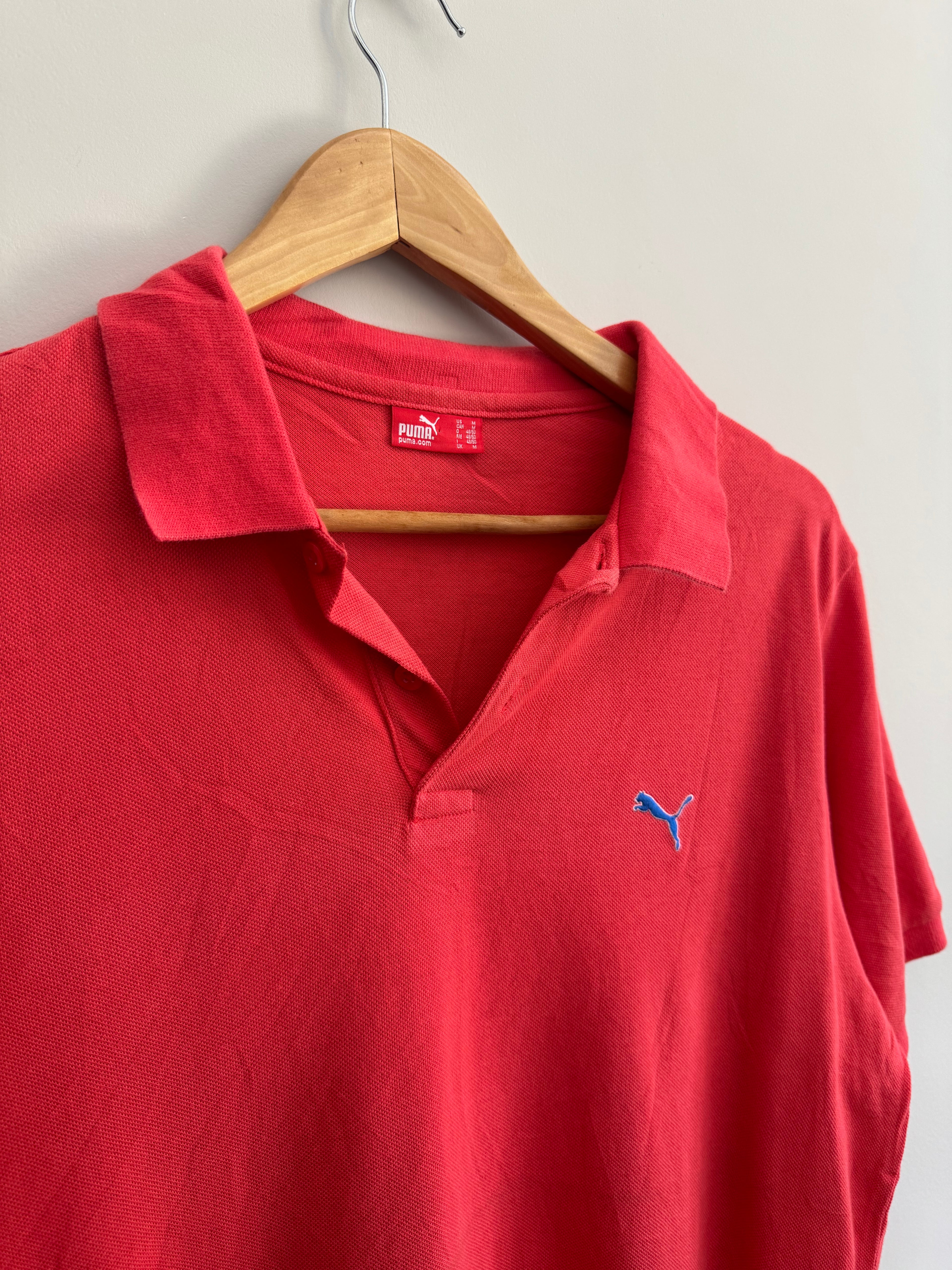 Red Puma Polo Shirt - M