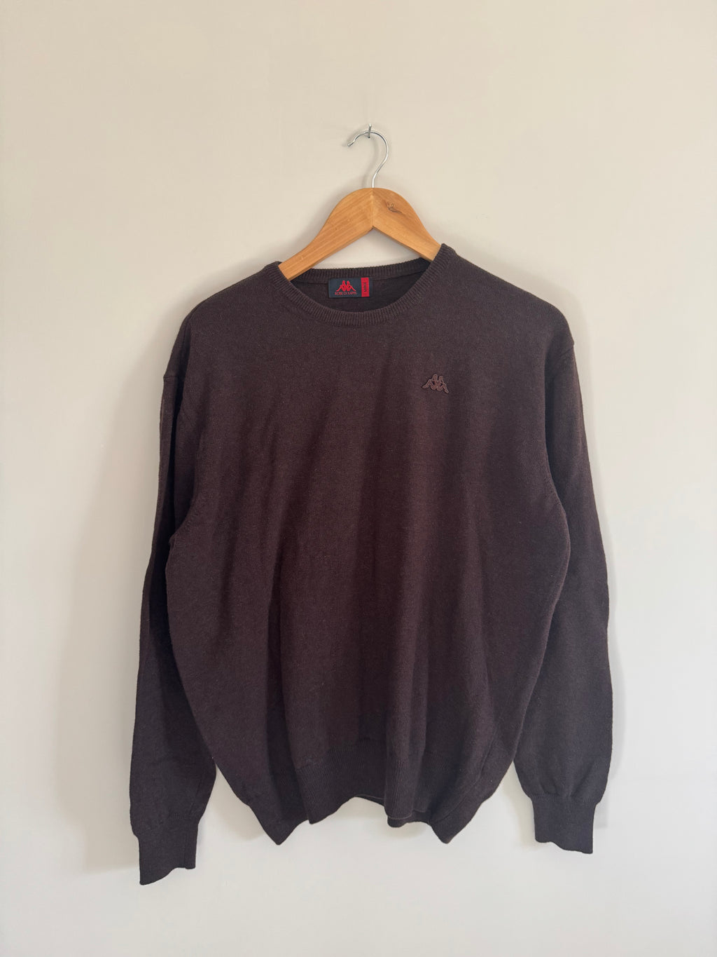ROBE DI KAPPA CREWNECK KNIT SWEATER - BROWN - L