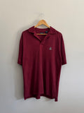 Izod Crest Logo Polo Shirt - Burgundy - S