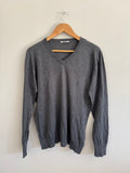 Gas V-Neck Sweater - Grey - L
