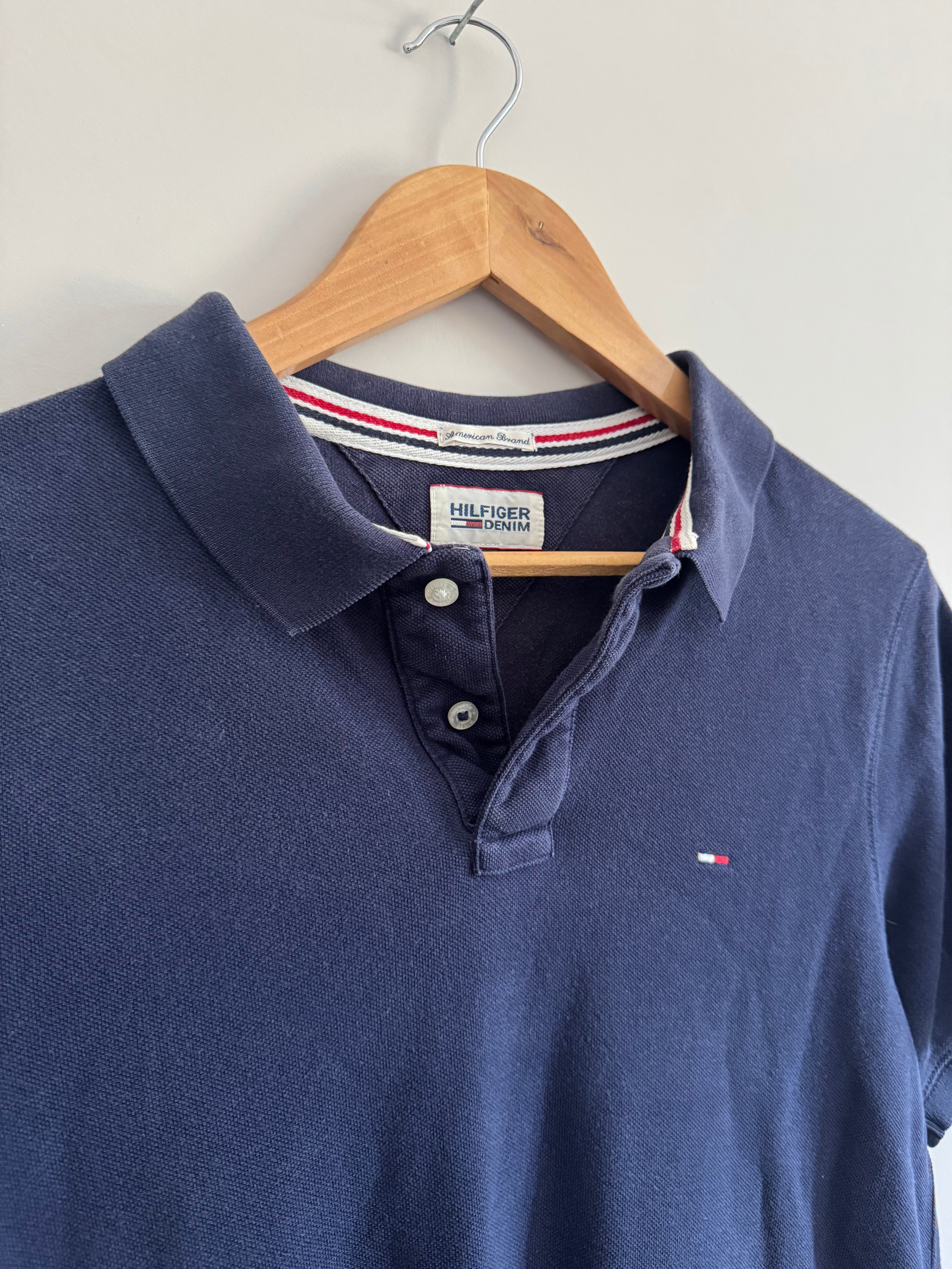 HILFIGER DENIM NAVY POLO SHIRT