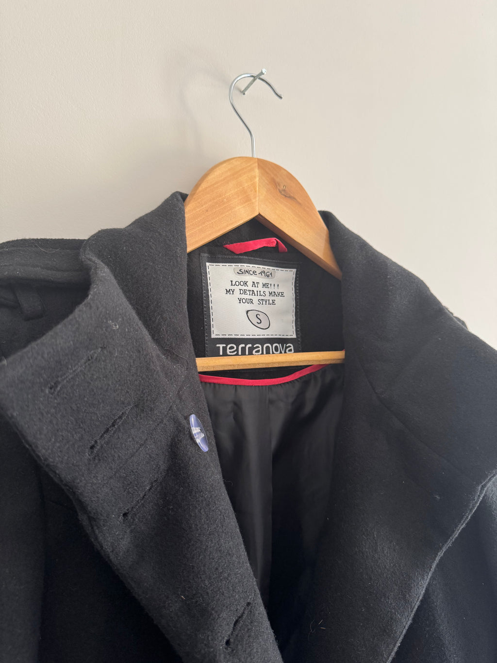 TERRANOVA BLACK COAT - S