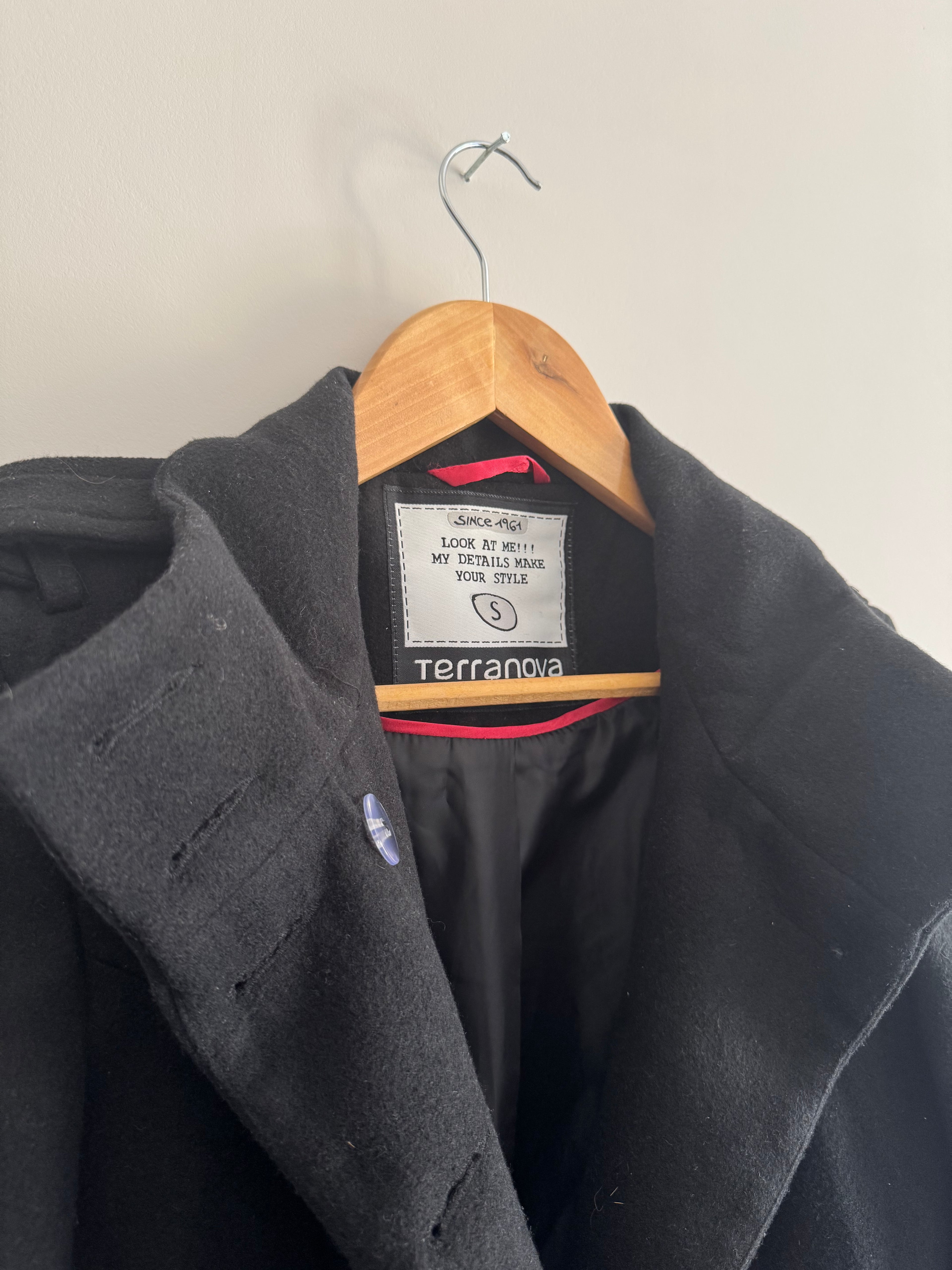 TERRANOVA BLACK COAT - S