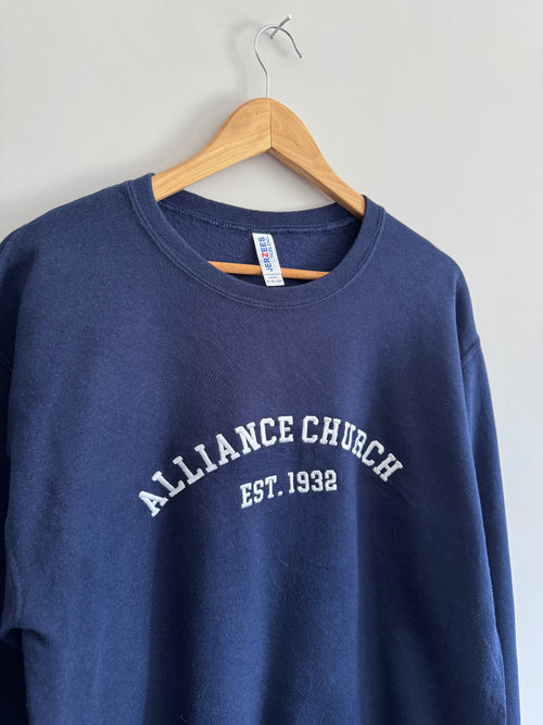 Alliance Church Est. 1932 Collegiate Crewneck Sweatshirt - S