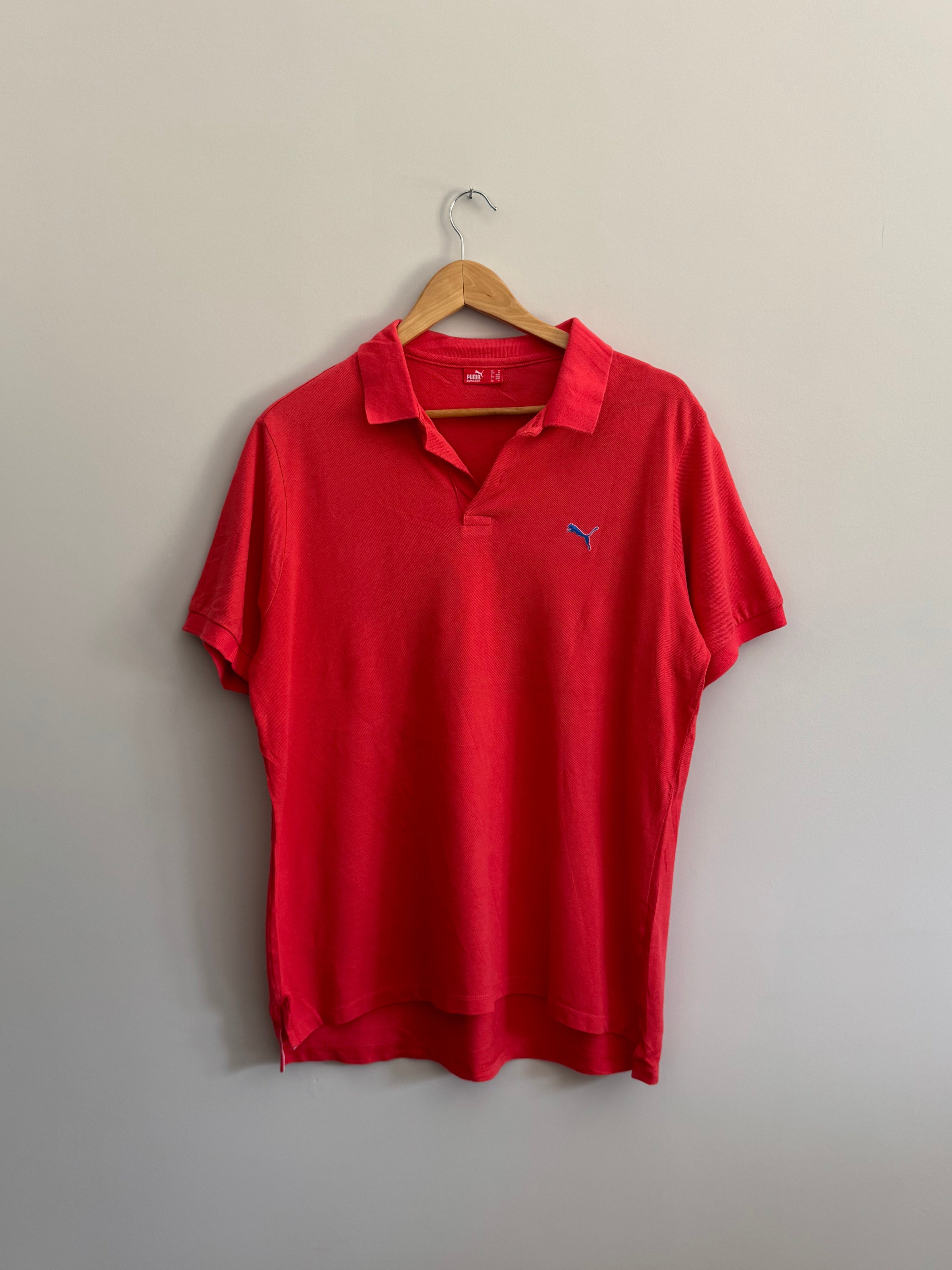 Red Puma Polo Shirt - M