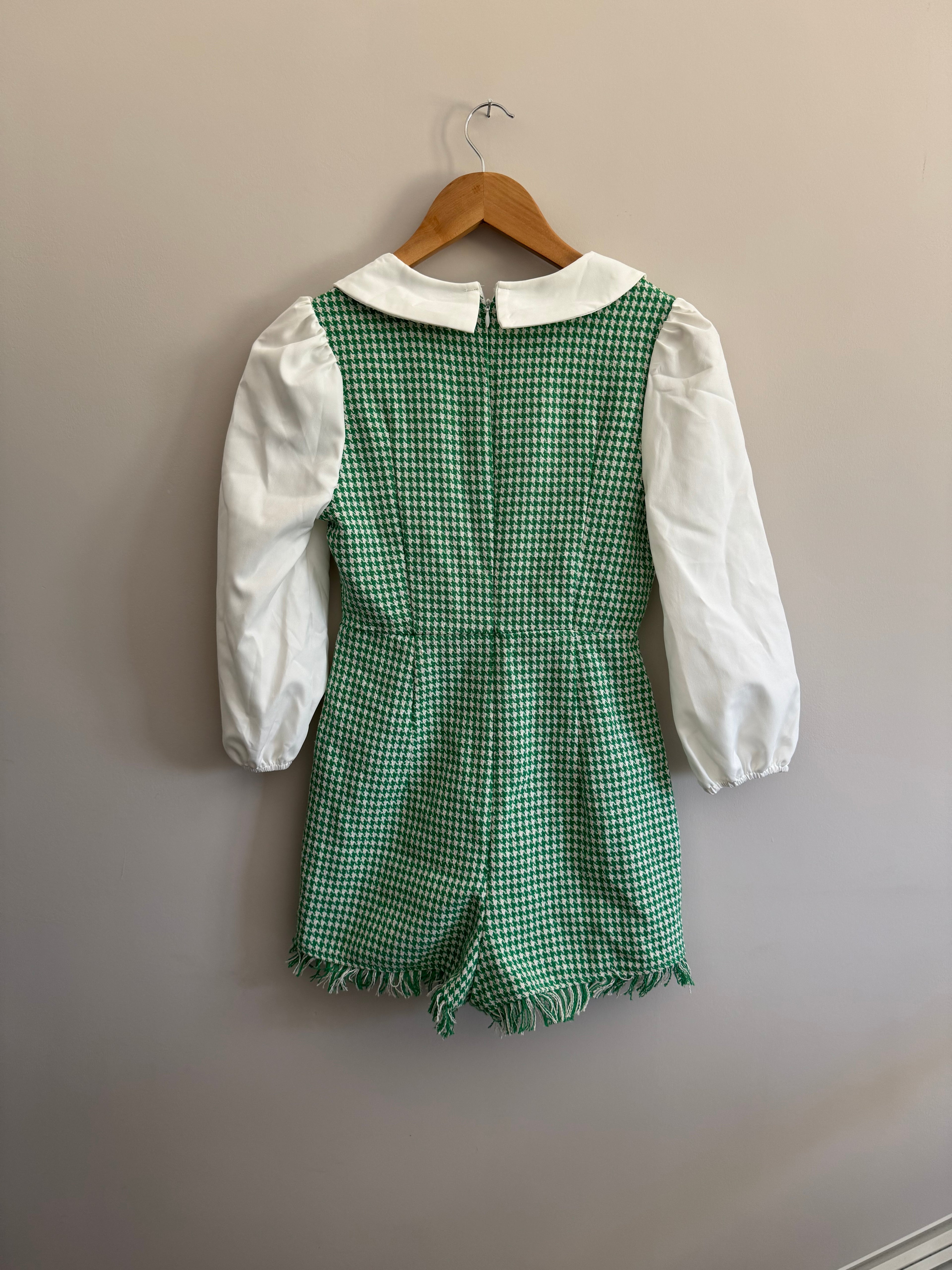 SHEIN GREEN ROMPER - XS