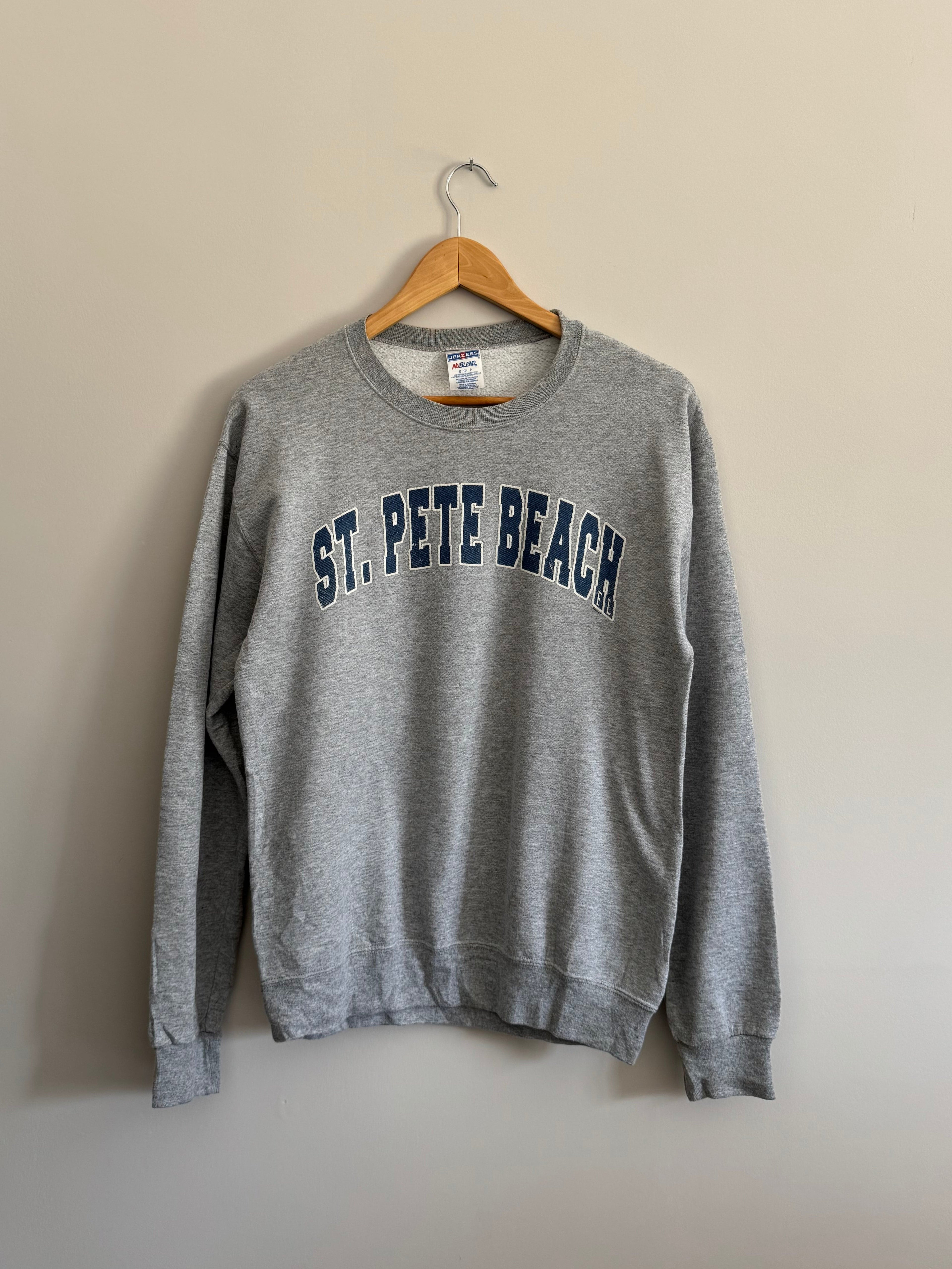 St. Pete Beach Florida Collegiate Crewneck Sweatshirt - S