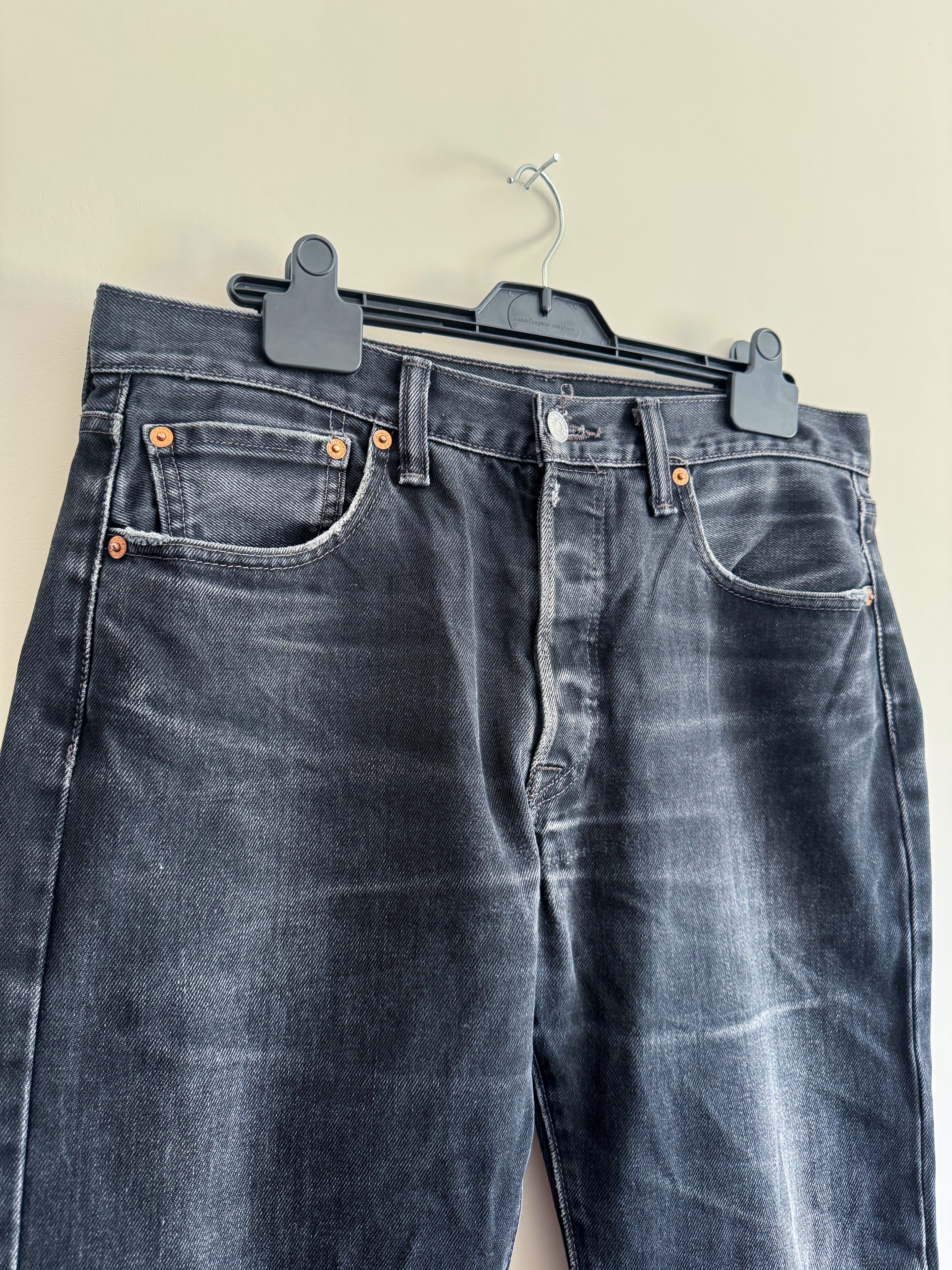 Vintage Levi’s 501 Black Straight Leg Jeans – W33 L30