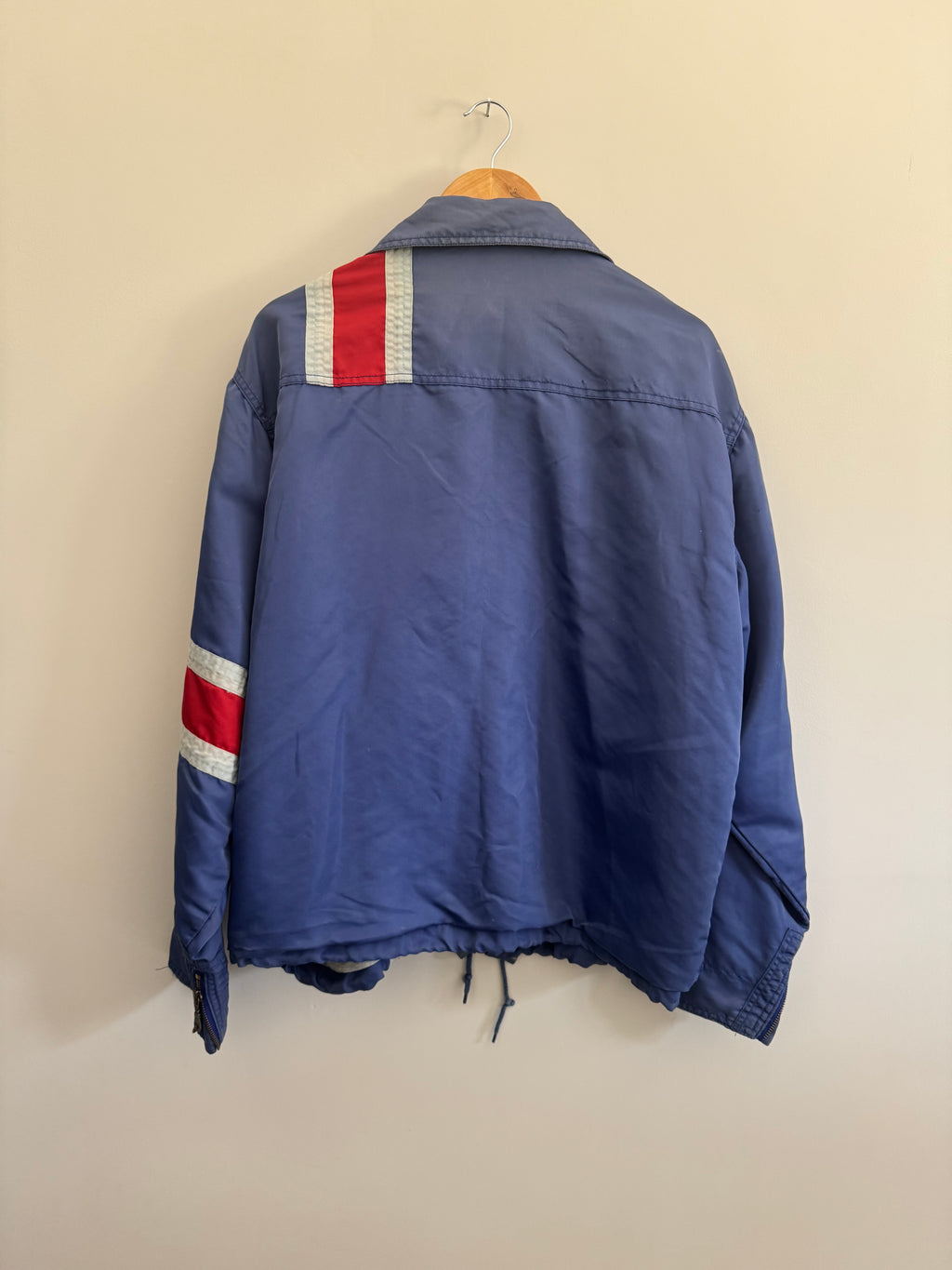 VINTAGE 90’S RINGSPUN SYSTEM  BLUE RACING JACKET - XL