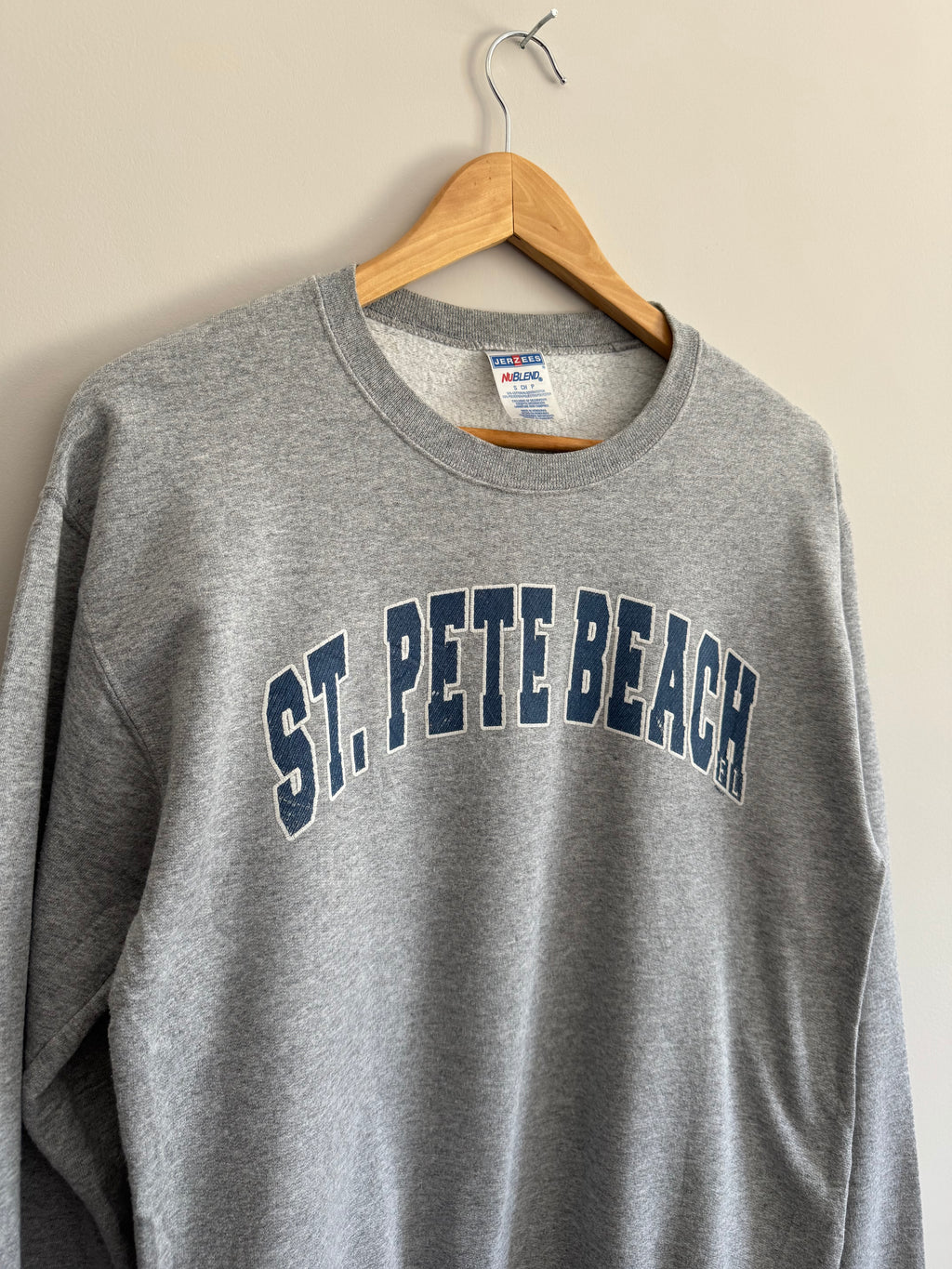 St. Pete Beach Florida Collegiate Crewneck Sweatshirt - S