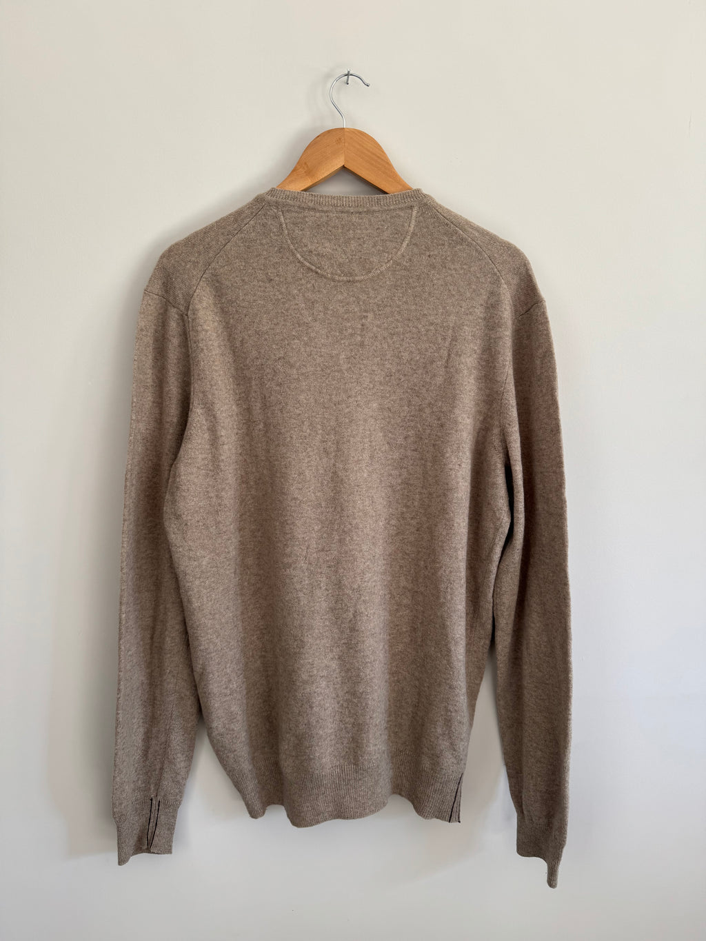 MCS (MARLBORO CLASSICS) BEIGE KNIT SWEATER - XL