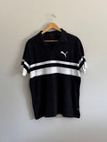 Puma Striped Polo Shirt- L