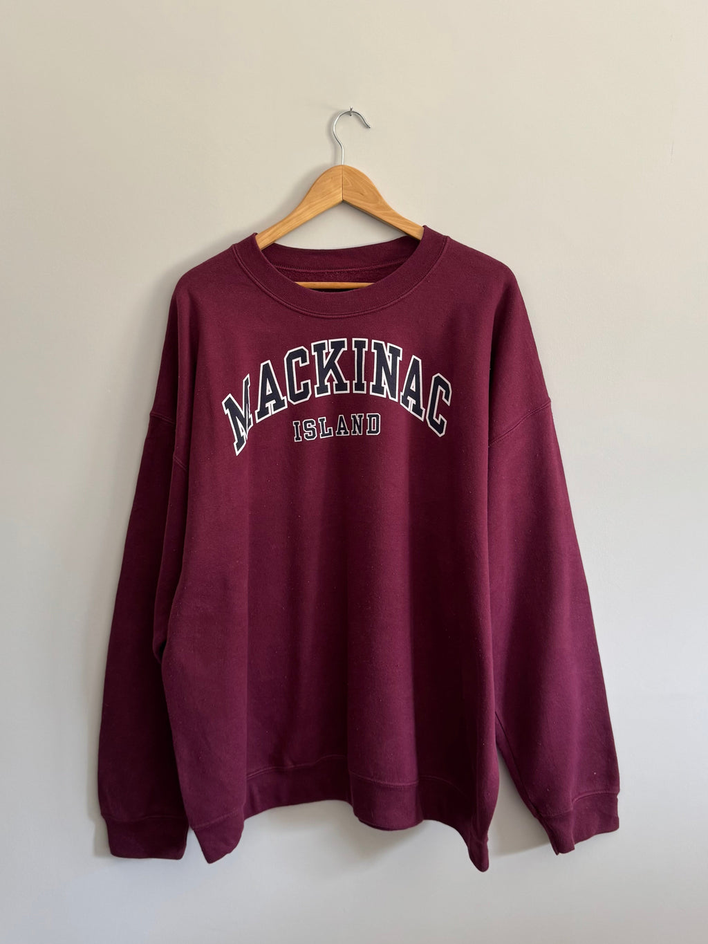 Oversized Mackinac Island Crewneck Sweatshirt - XL