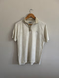 Vintage Masters By Alaska Golf Zip Polo - Cream - L