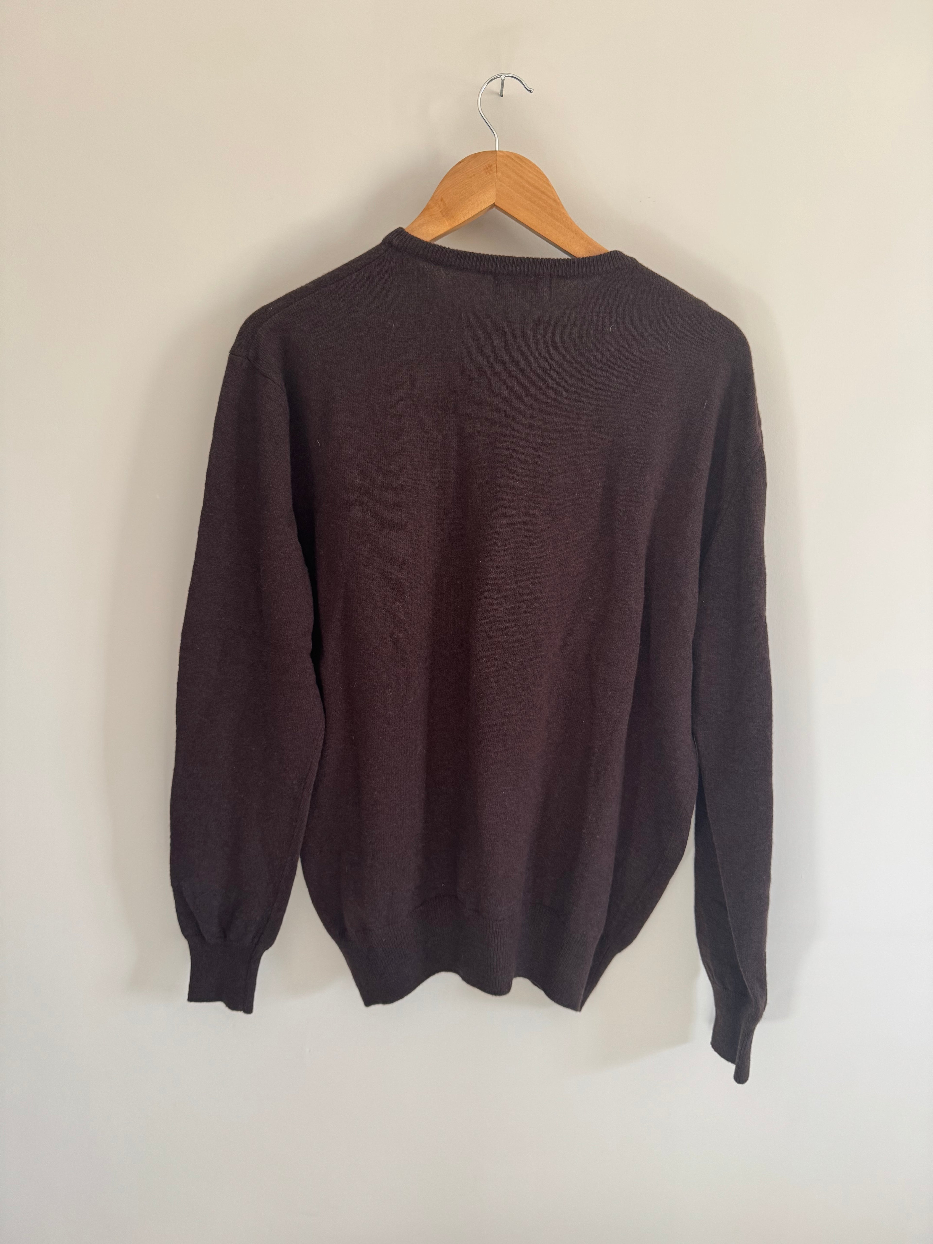 ROBE DI KAPPA CREWNECK KNIT SWEATER - BROWN - L
