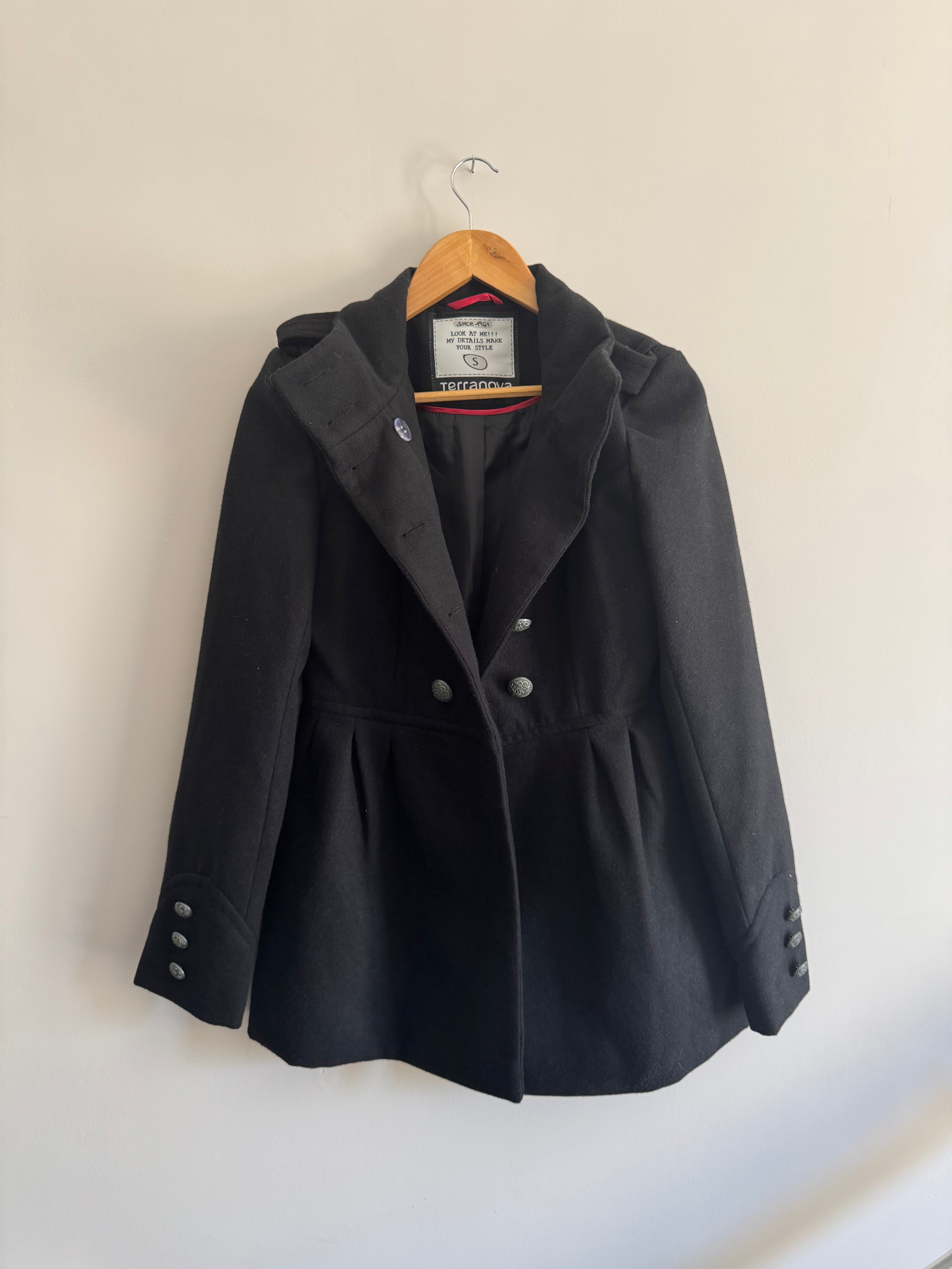 TERRANOVA BLACK COAT - S