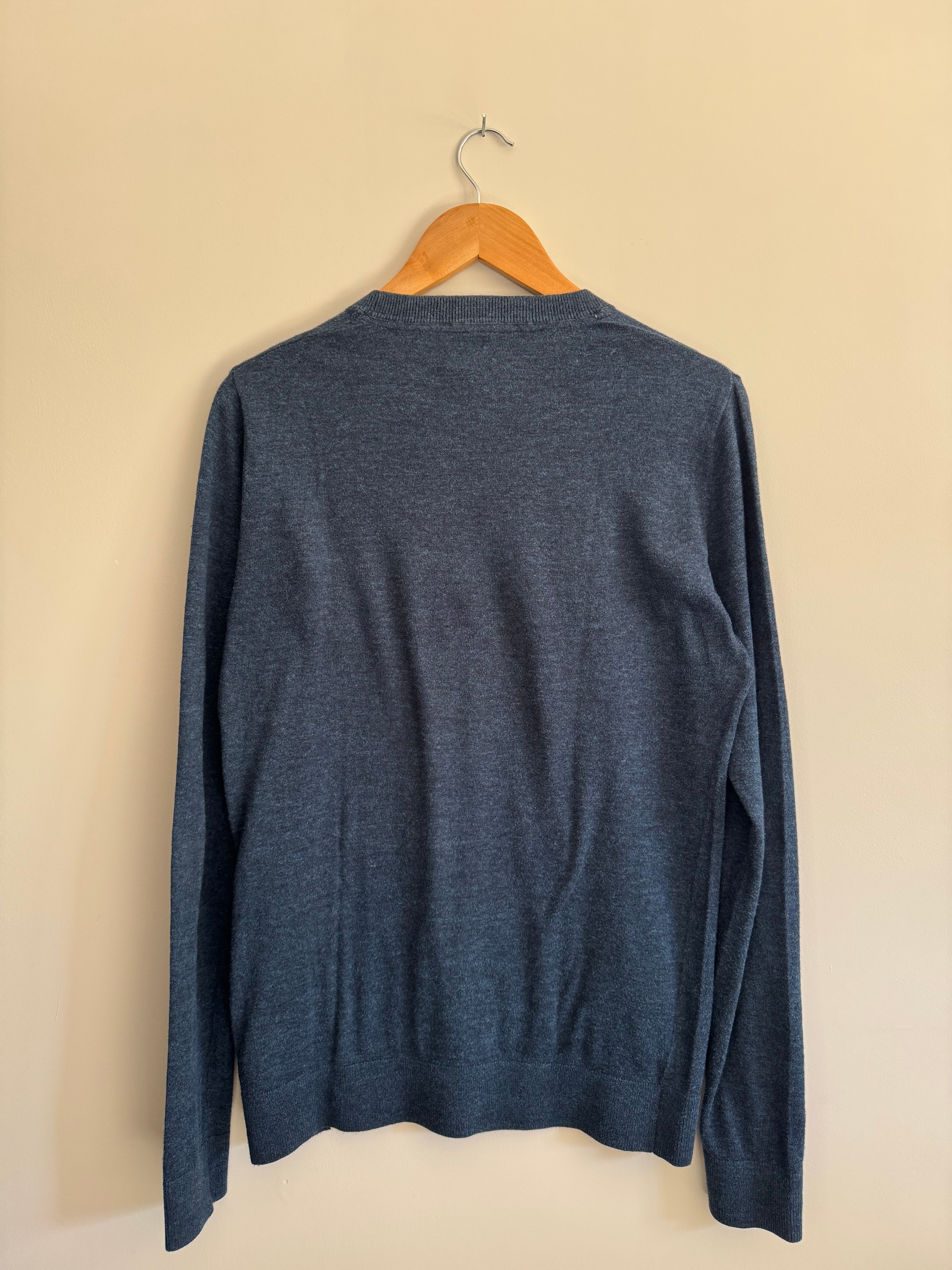 VINTAGE HILFIGER DENIM KNIT NAVY SWEATER - M