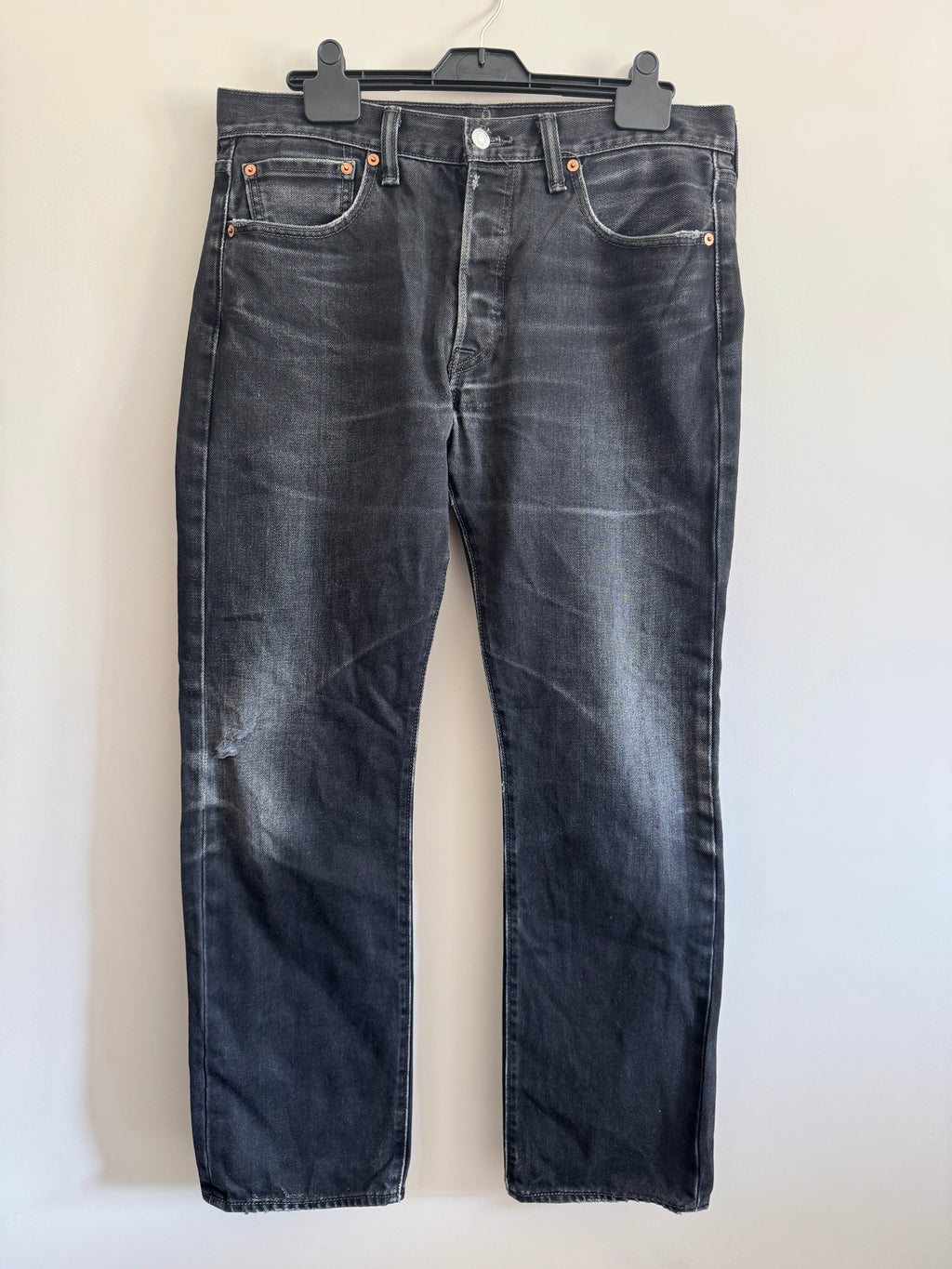 Vintage Levi’s 501 Black Straight Leg Jeans – W33 L30