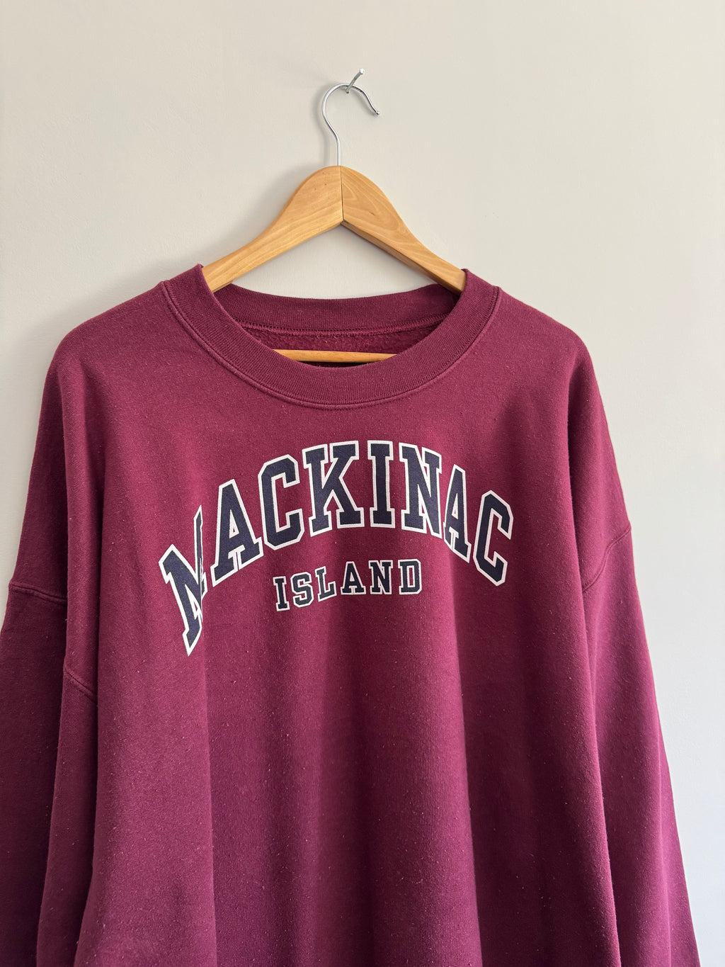 Oversized Mackinac Island Crewneck Sweatshirt - XL