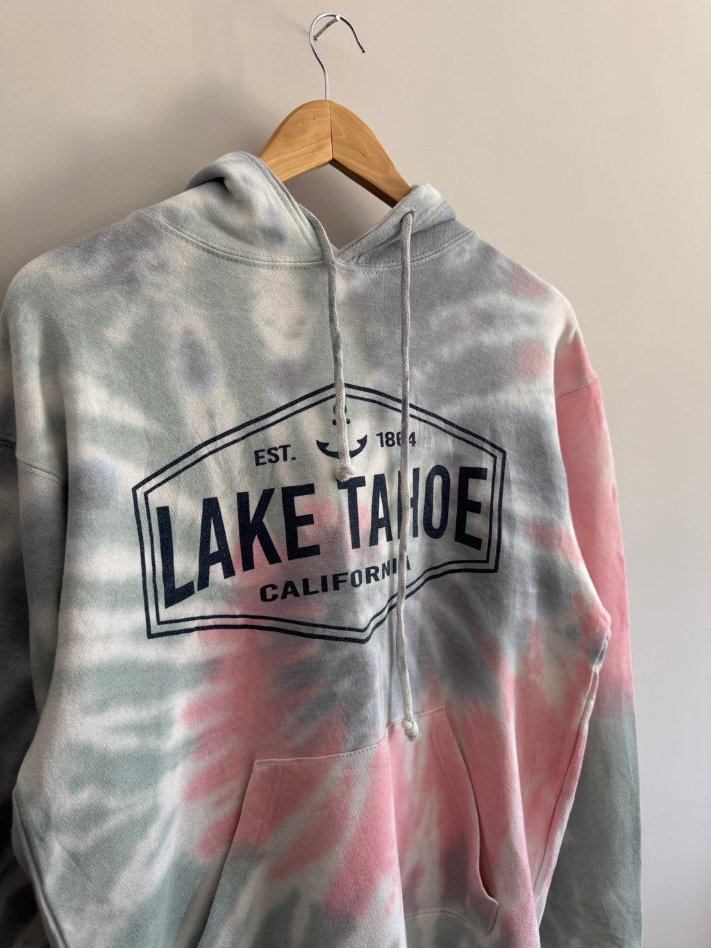 Lake Tahoe California Tie-Dye Hoodie - S