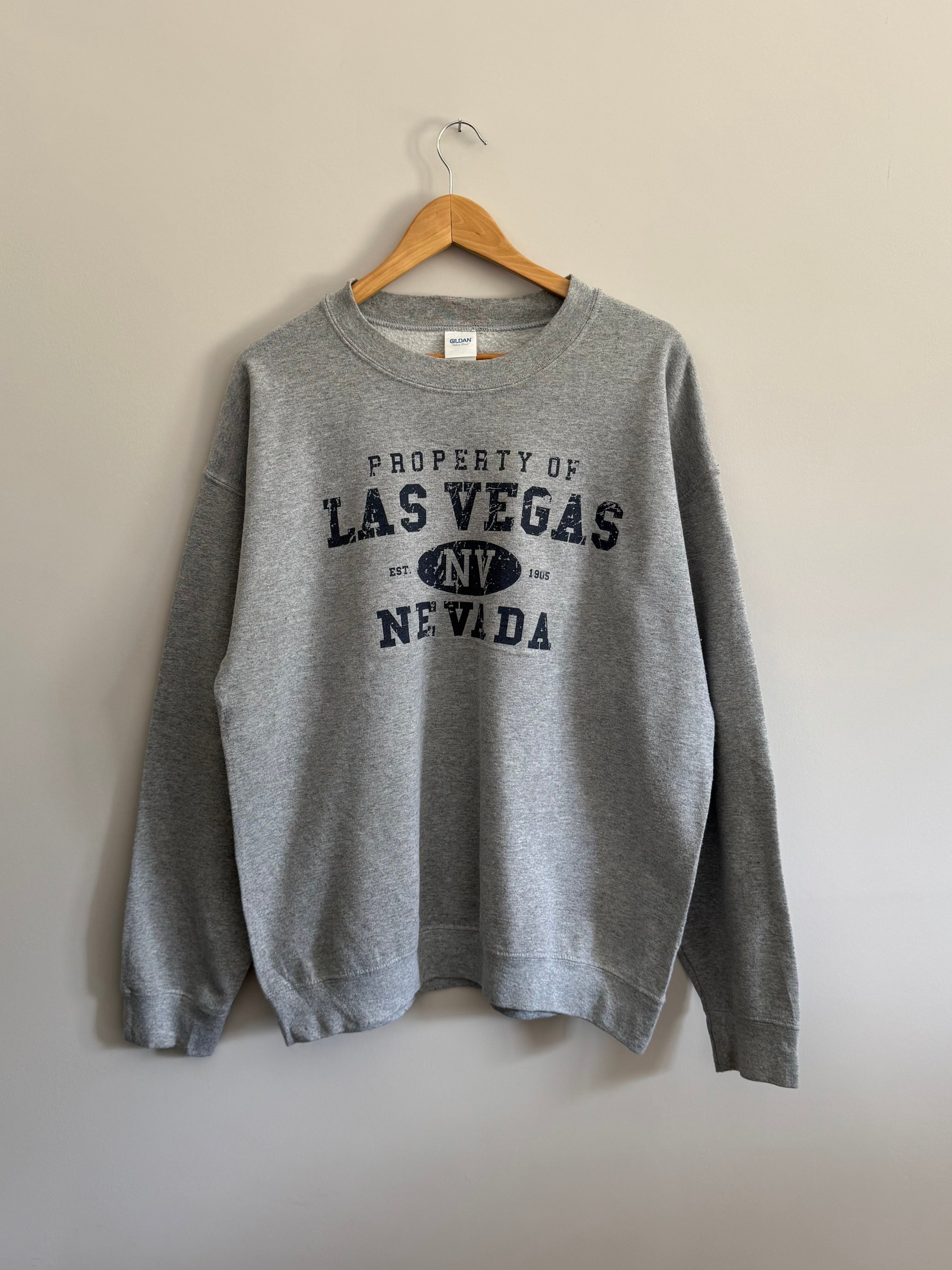 Property of Las Vegas Nevada Collegiate Crewneck Sweatshirt - L