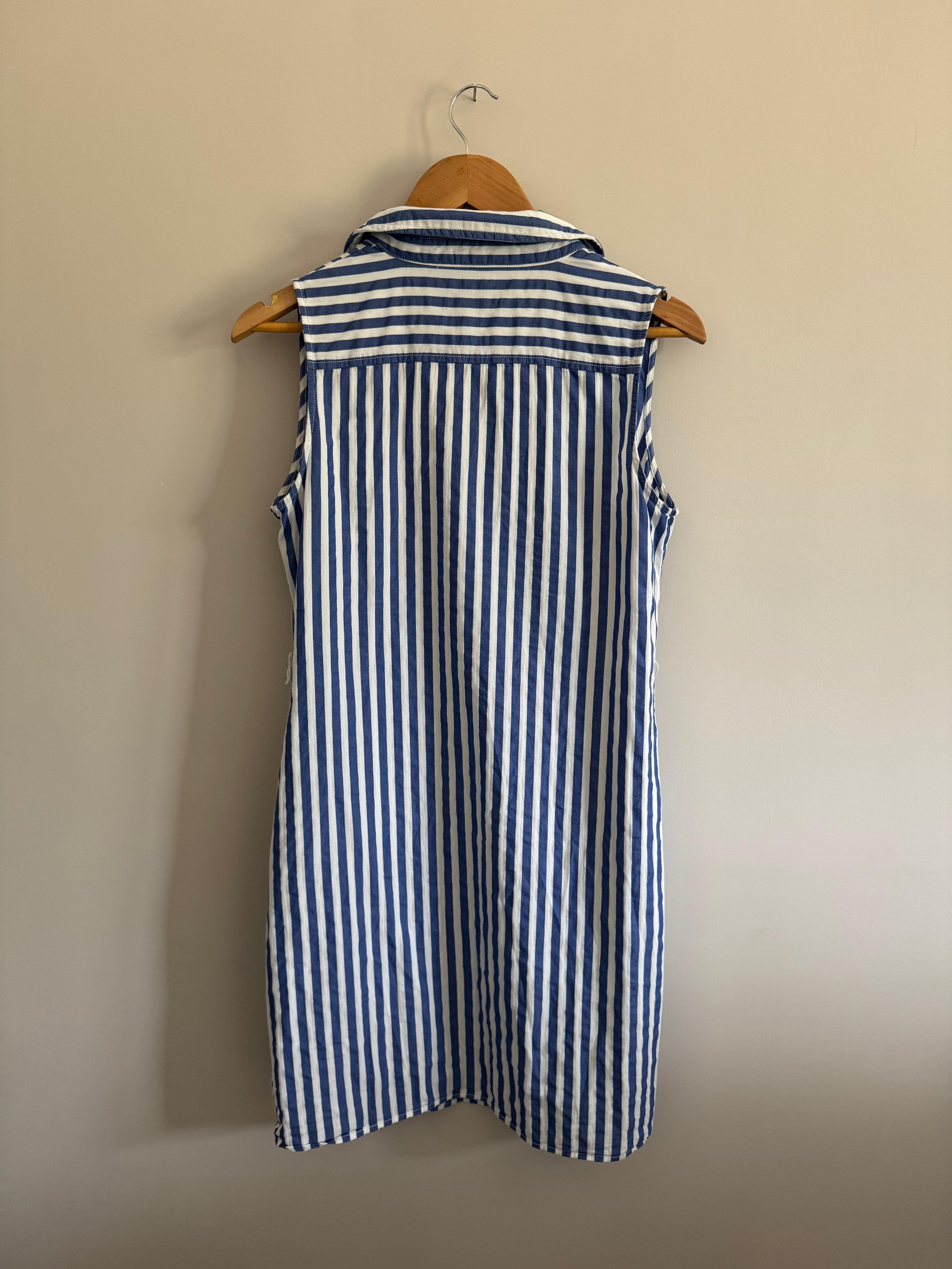 TOMMY HILFIGER STRIPED SHIRT DRESS - M