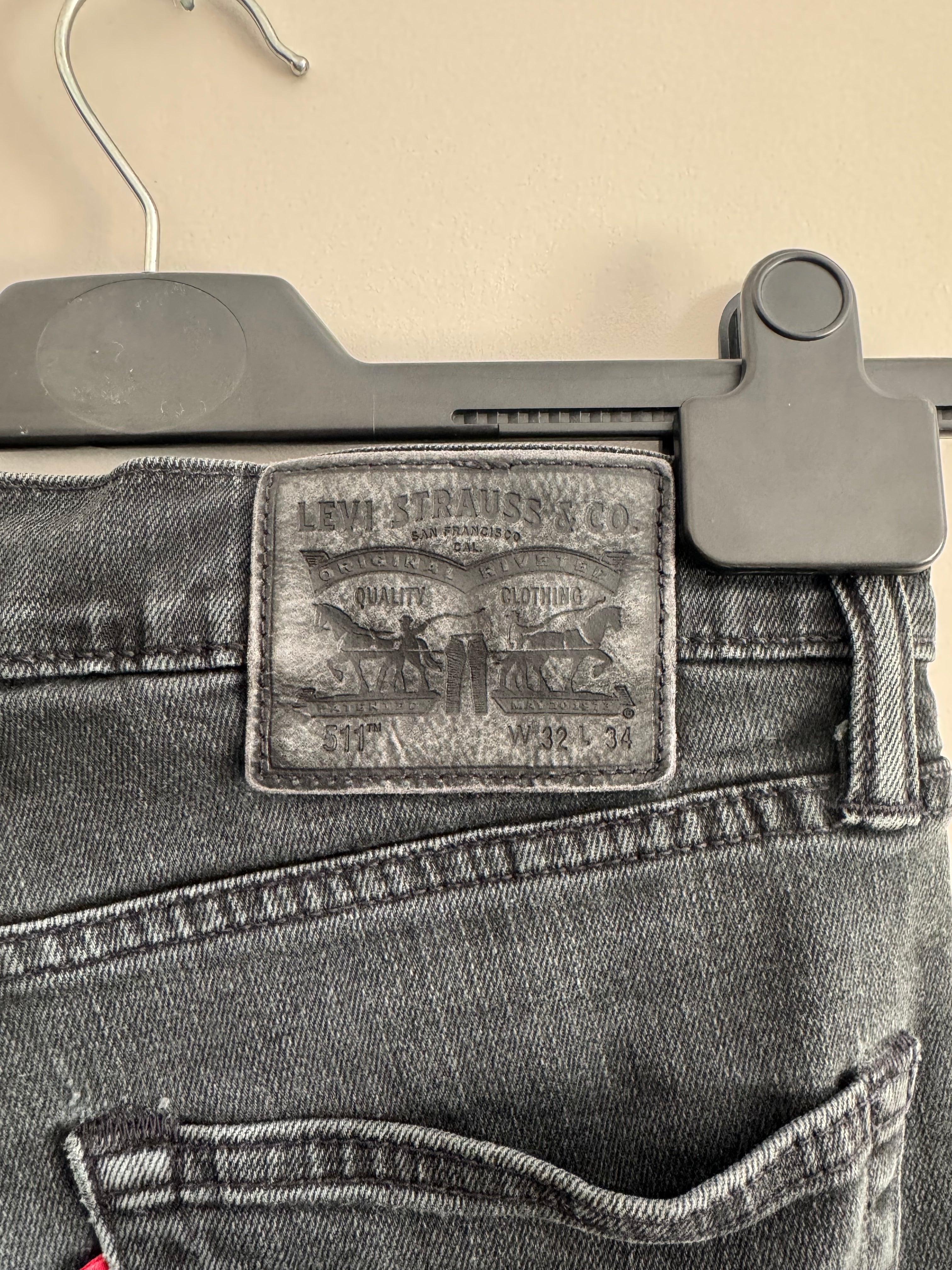 Levi’s 511 Slim Fit Jeans – Washed Black – W32 L34