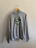 Oversized Cannabis Coffee Long Beach Graphic Hoodie - XL