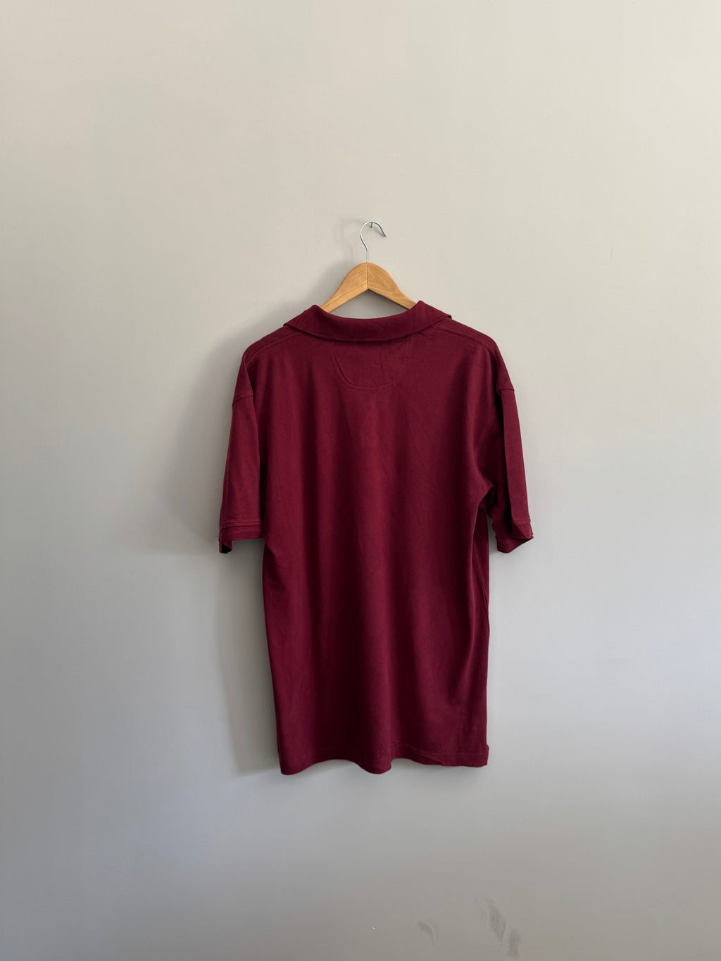 Izod Crest Logo Polo Shirt - Burgundy - S