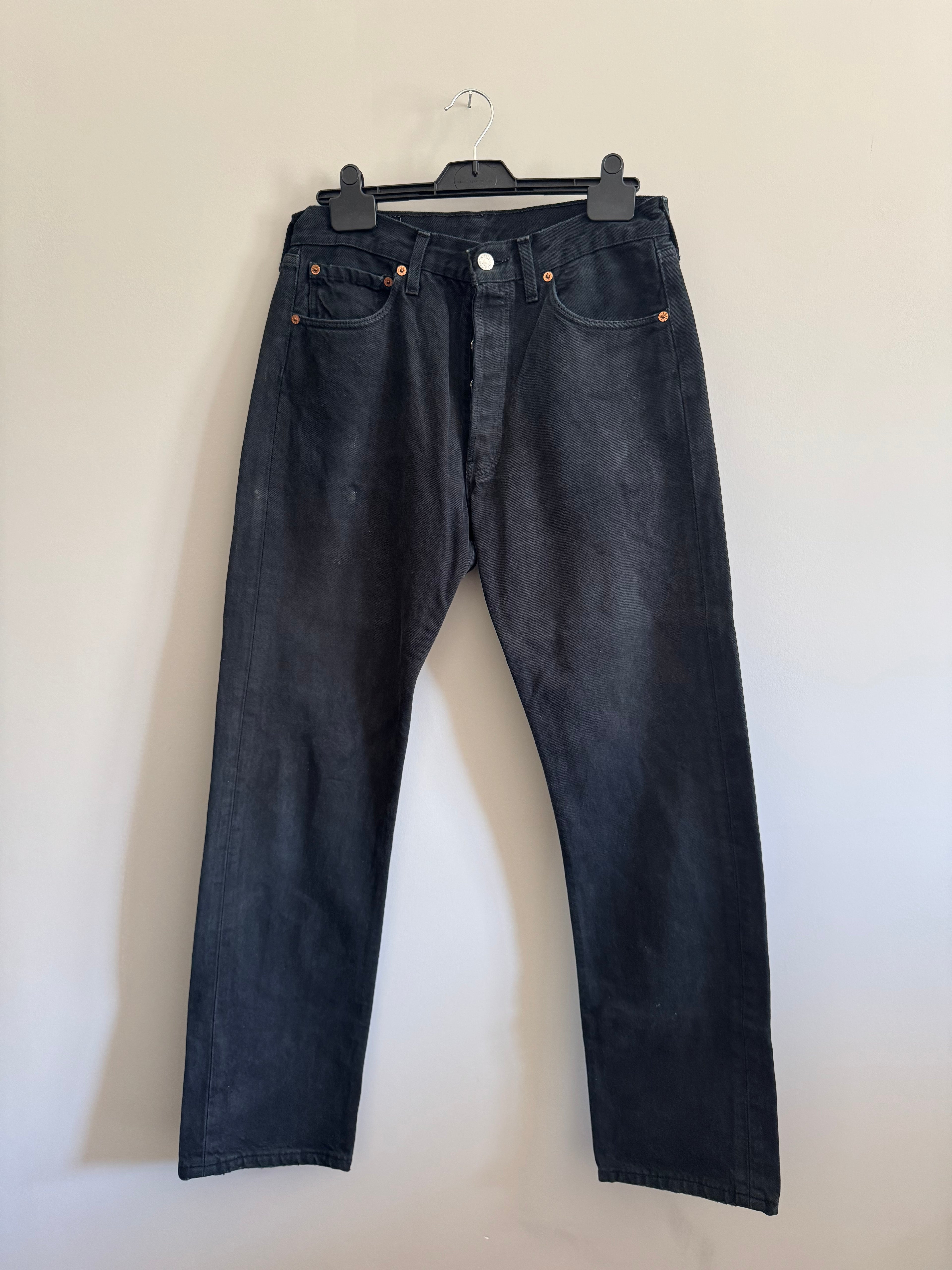 Vintage Levi’s 501 Black Straight Leg Jeans – W32 L32