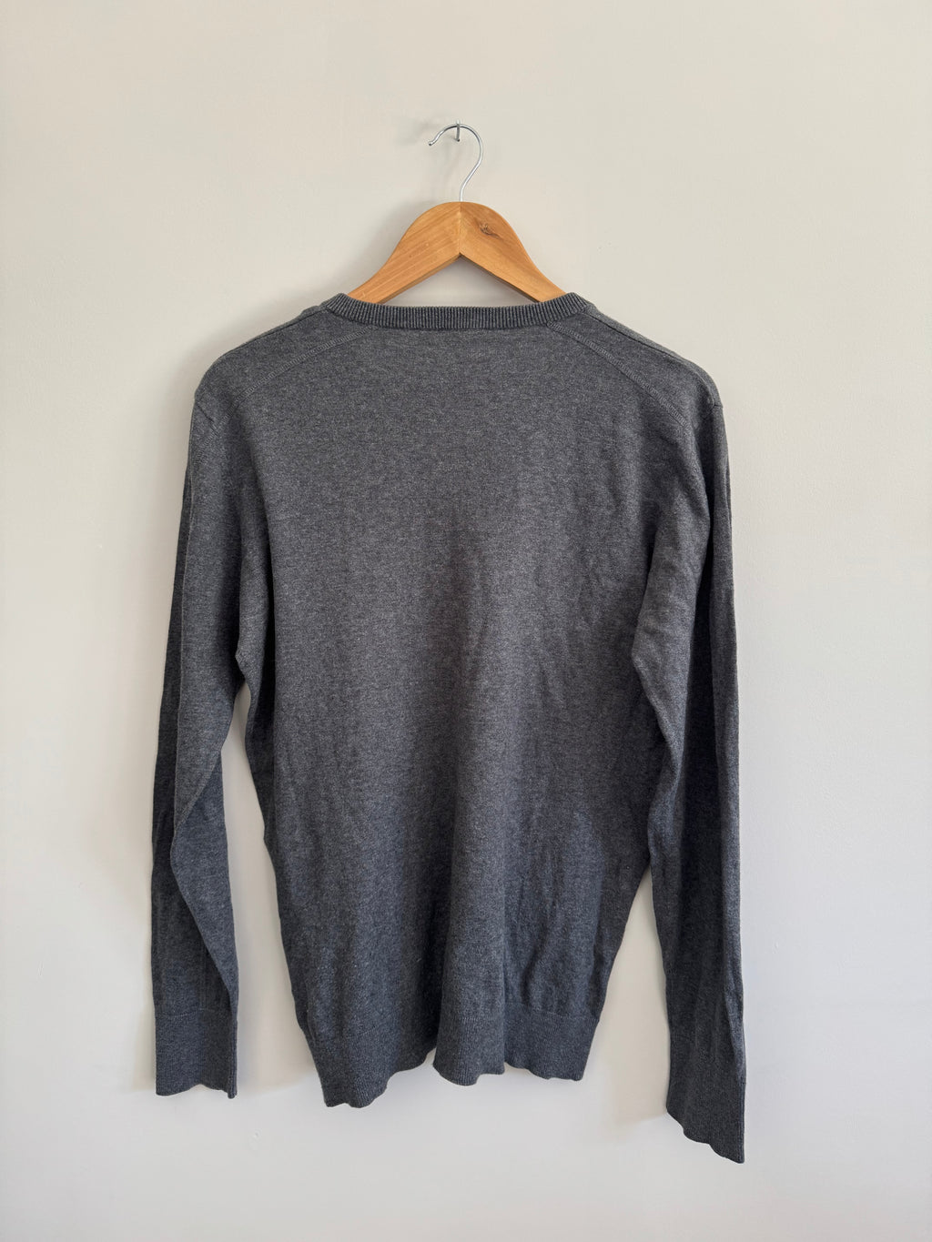 GAS V-NECK SWEATER - GREY - L