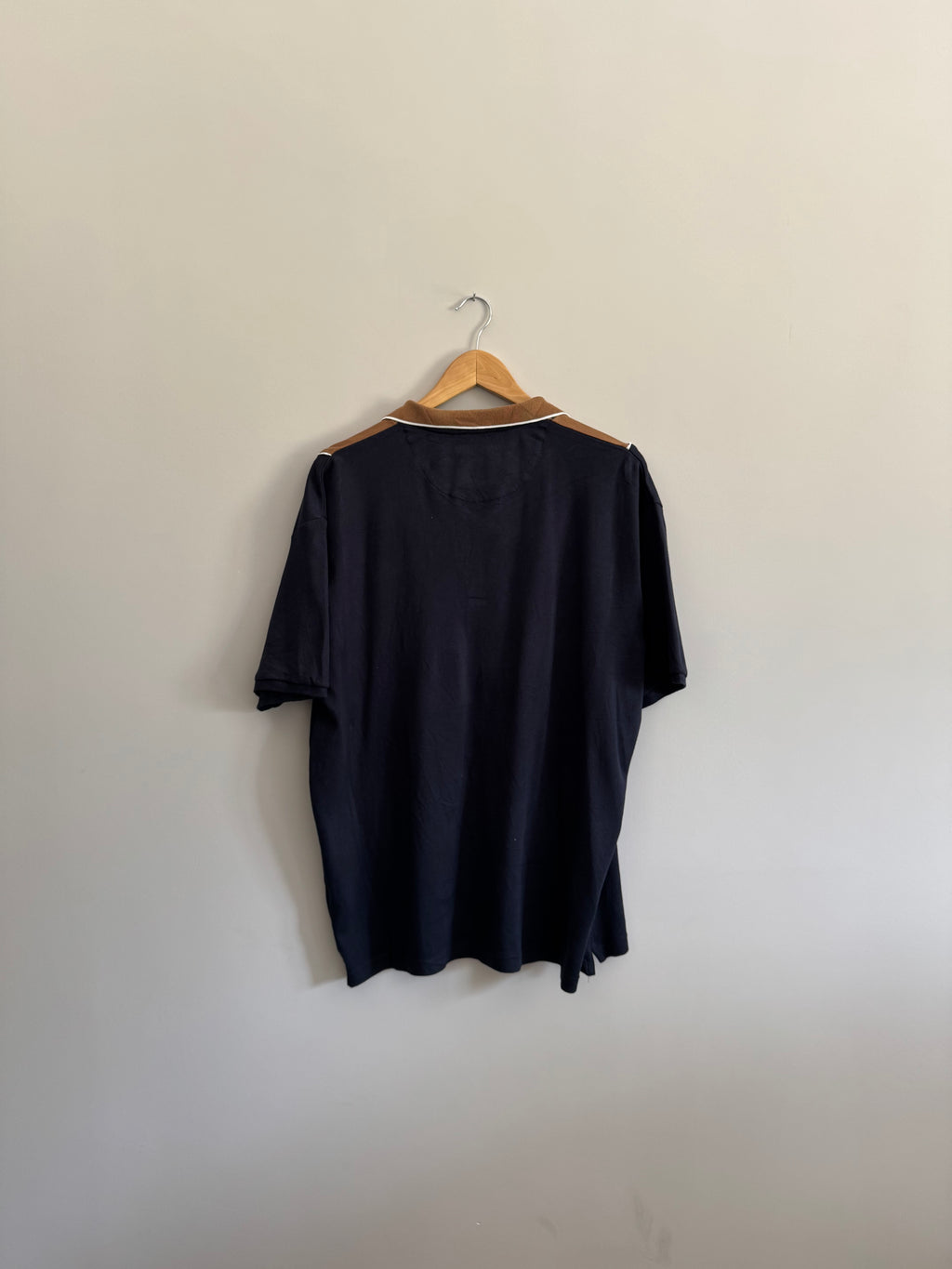 Denim & Flower Colourblock Polo Shirt - XL
